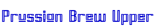 Prussian Brew Upper 字体